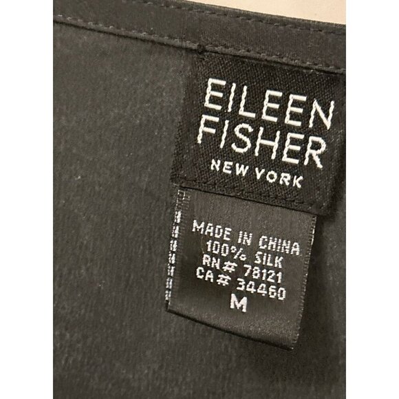 Eileen Fisher 100% Silk Cardigan in Charcoal Gray Size Med - Picture 6 of 6